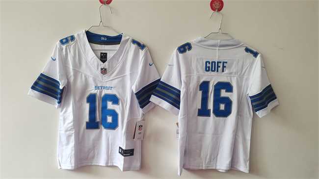 Youth Detroit Lions #16 Jared Goff White 2024 F.U.S.E. Vapor Limited Stitched Jersey->detroit lions->NFL Jersey